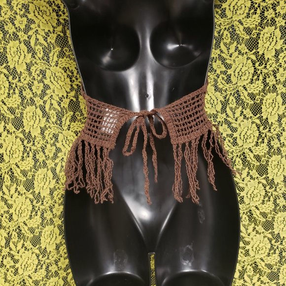 Crochet Boho Festival Halter Top Sans Souci - Picture 6 of 6